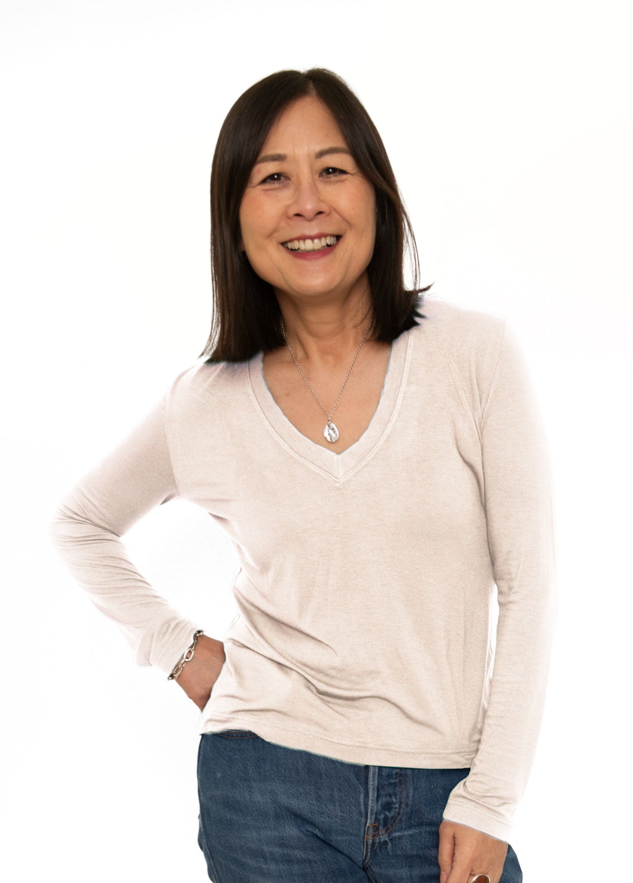 Zoe Long Sleeve V Neck